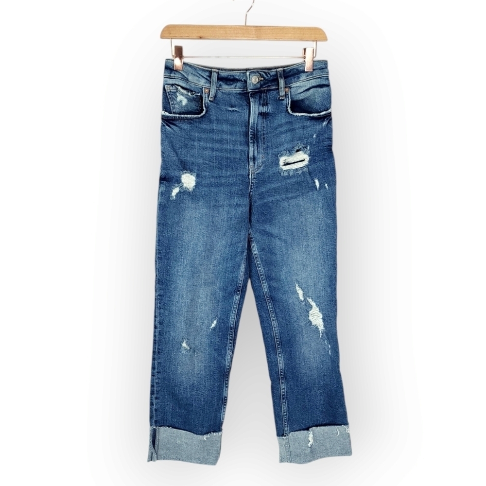 We the free cuffed distressed jean size 27